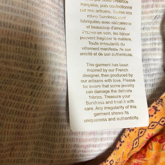 NWT Sundress linen patchwork bandana print Emilia long midi maxi dress - Picture 11 of 12